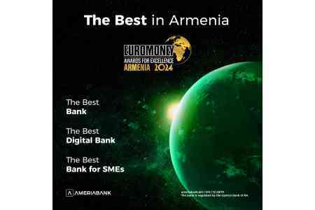 Америабанк удостоился трех наград Euromoney «За превосходство» в 2024 году: «Лучший банк», «Лучший цифровой банк» и «Лучший банк для МСП» в Армении.